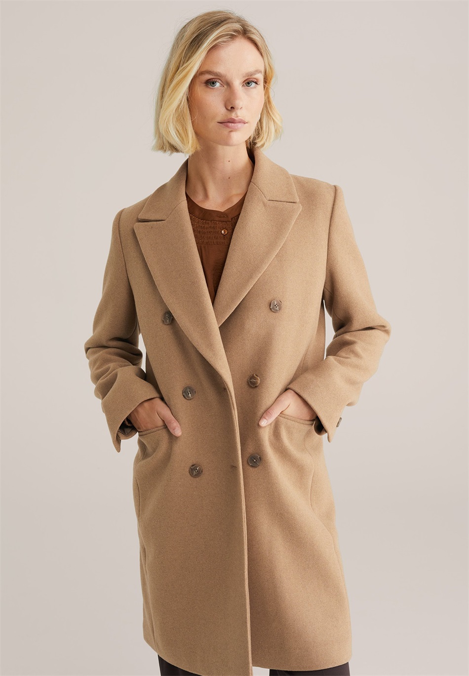 WE Fashion Klassischer Mantel - beige/camel