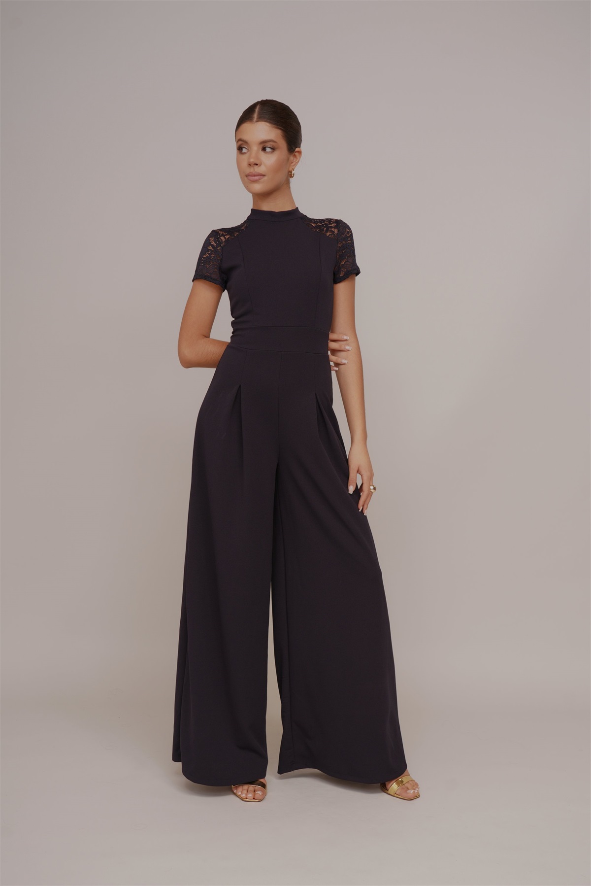WAL G. BELLA SLEEVE - Jumpsuit - navy blue/dunkelblau