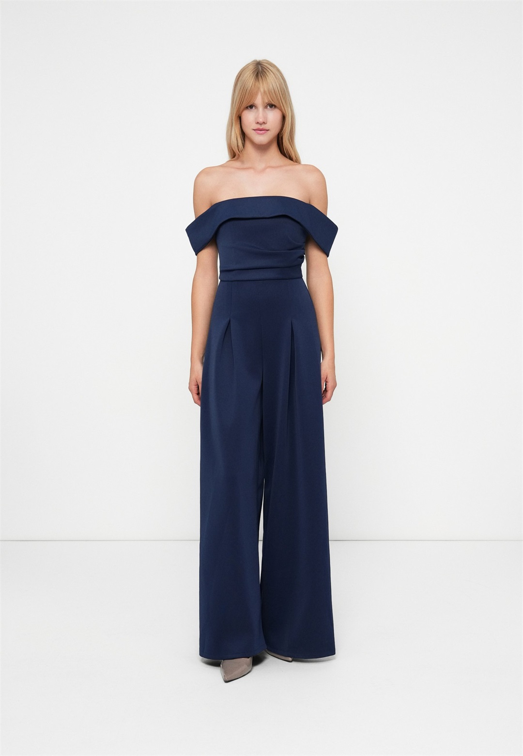 WAL G. JODIE OFF SHOULDER JUMPSUIT - Jumpsuit - navy blue/dunkelblau