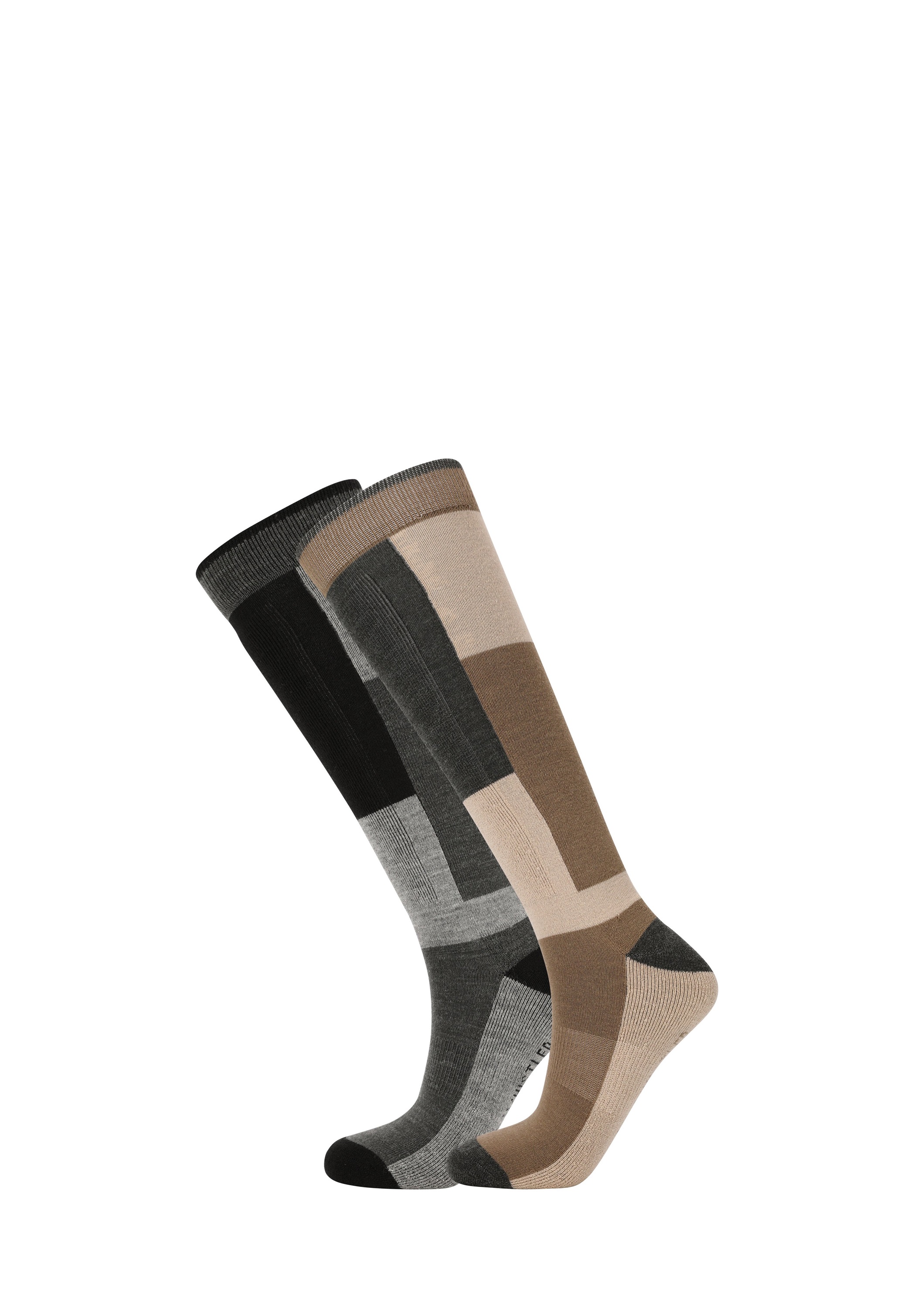 Whistler CORSICANA 2-PACK SKI UNISEX - Kniestrümpfe - fallen rock/camel