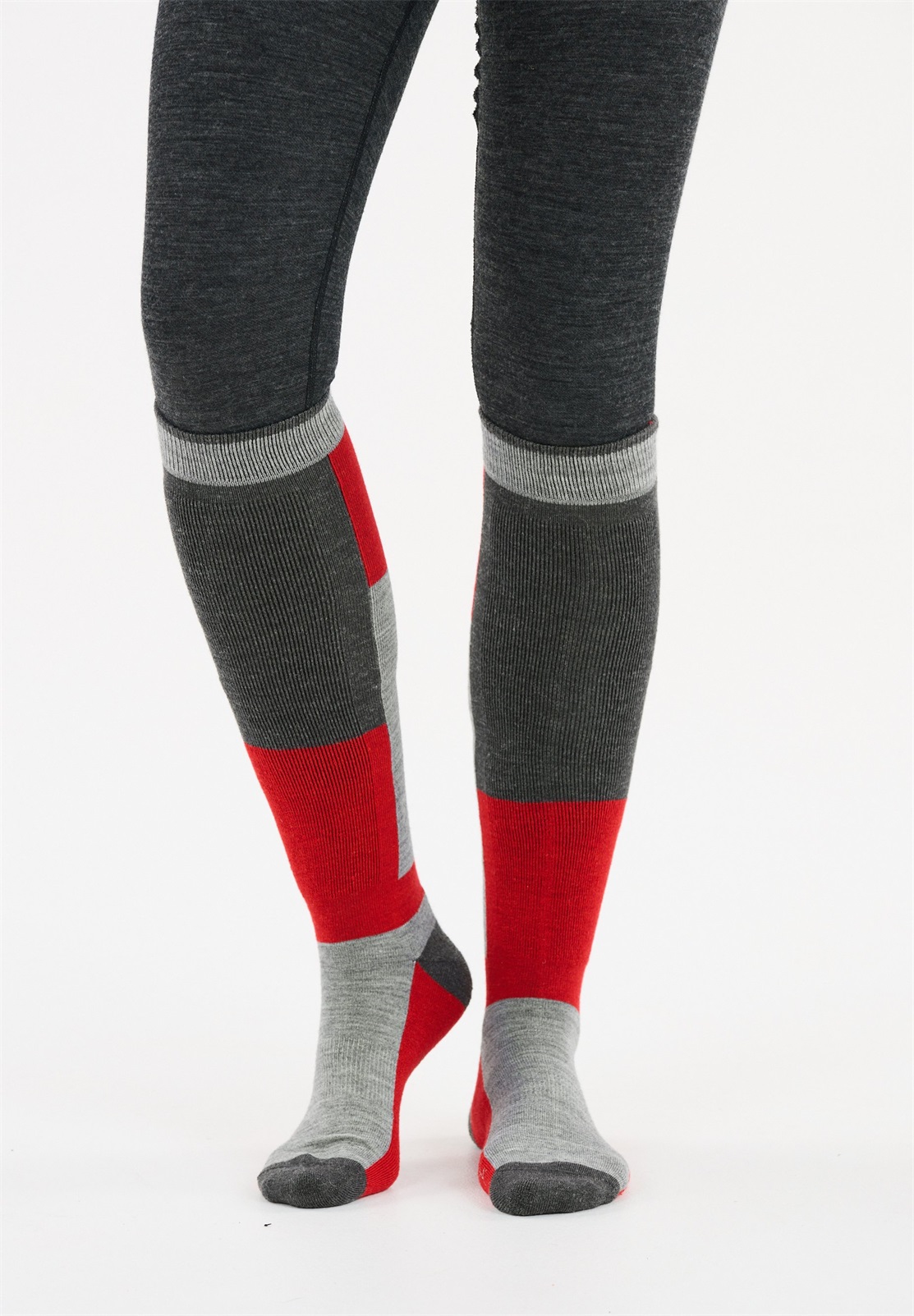 Whistler CORSICANA 2-PACK SKI UNISEX - Kniestrümpfe - true red/rot