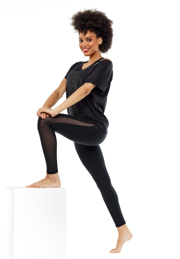 Winshape FUNCTIONAL DANCE - T-Shirt basic - black/schwarz