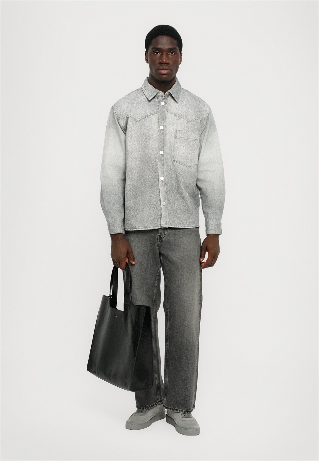 Won Hundred GENOA UNISEX - Baggy Jeans - tinted grey/grey denim