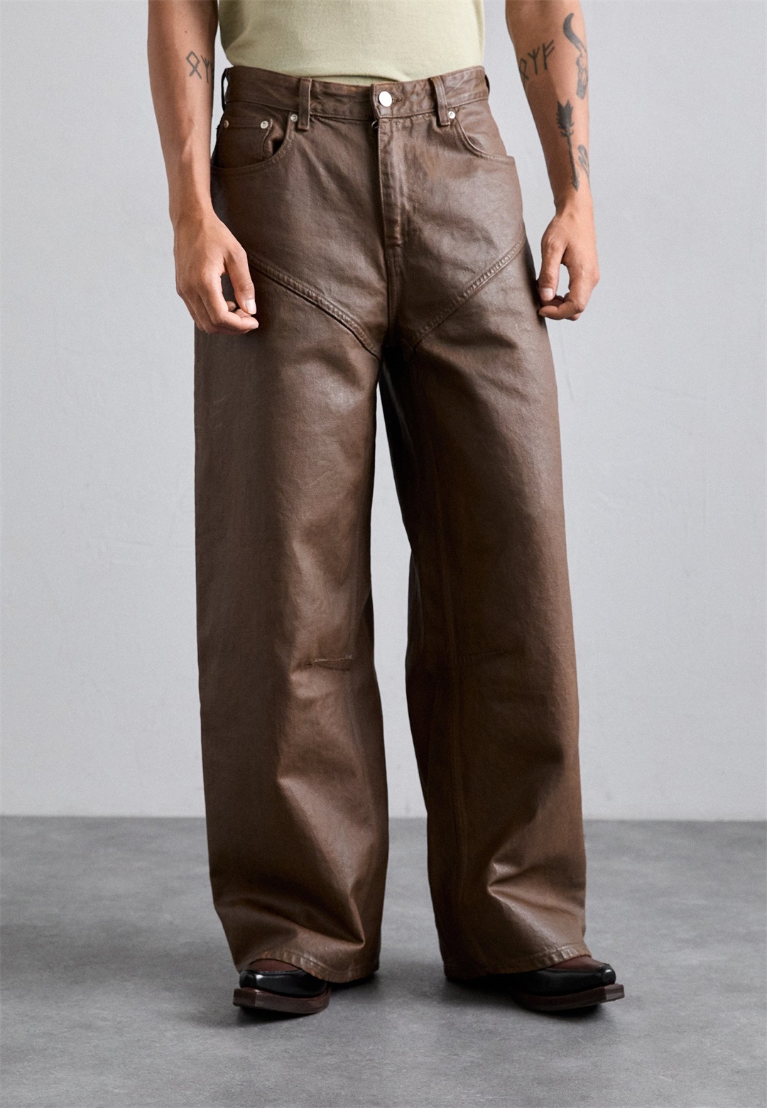 Won Hundred LAGOS UNISEX - Jeans Straight Leg - kangaroo/dunkelbraun