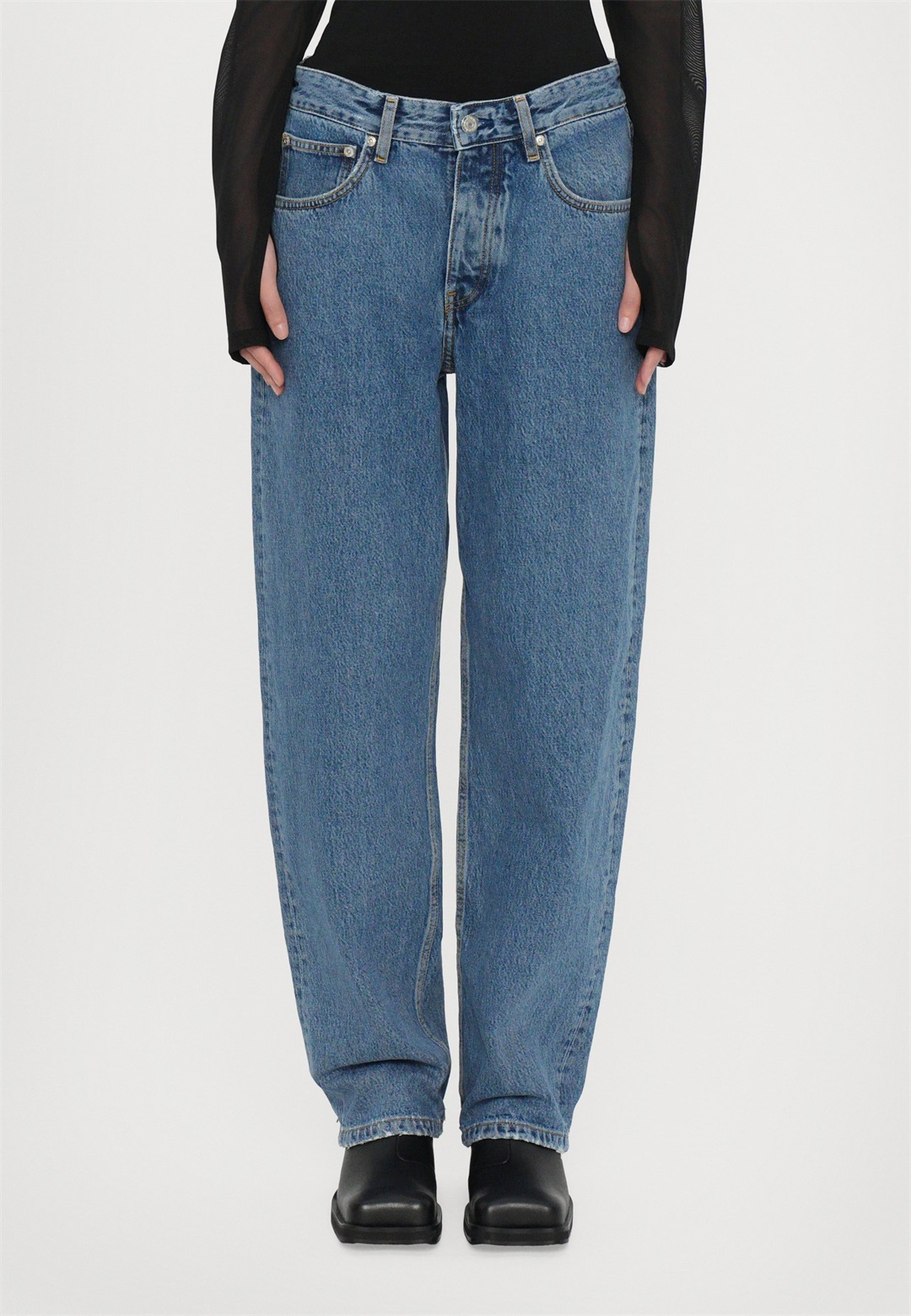 Won Hundred ALEXANDRA - Jeans Relaxed Fit - cut blue/blue denim