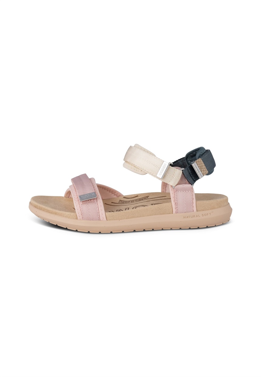 Woden LINE LITE - Trekkingsandale - ivory multi/rosa