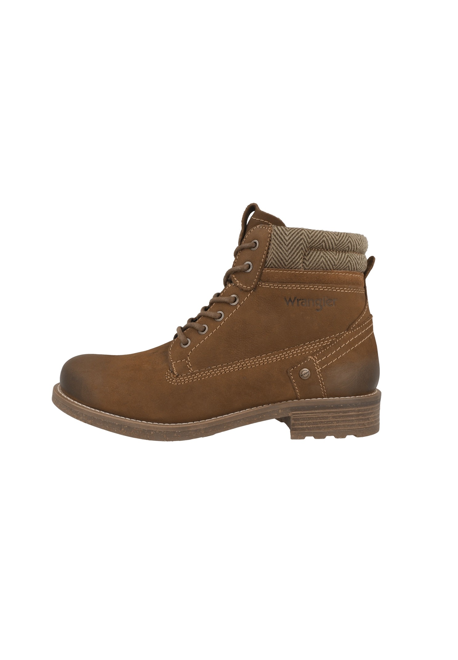 Wrangler HILL HIGH - Schnürstiefelette - chipmunk/braun