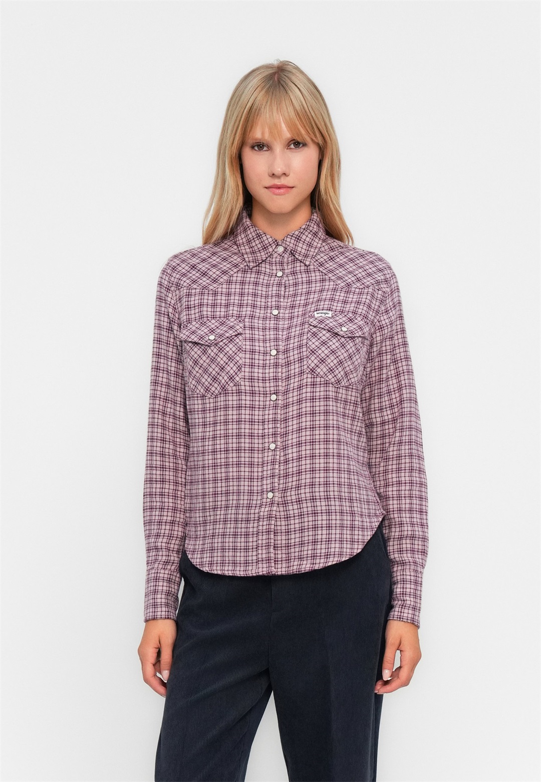 Wrangler WESTERN SHIRT - Hemdbluse - italian plum/bordeaux