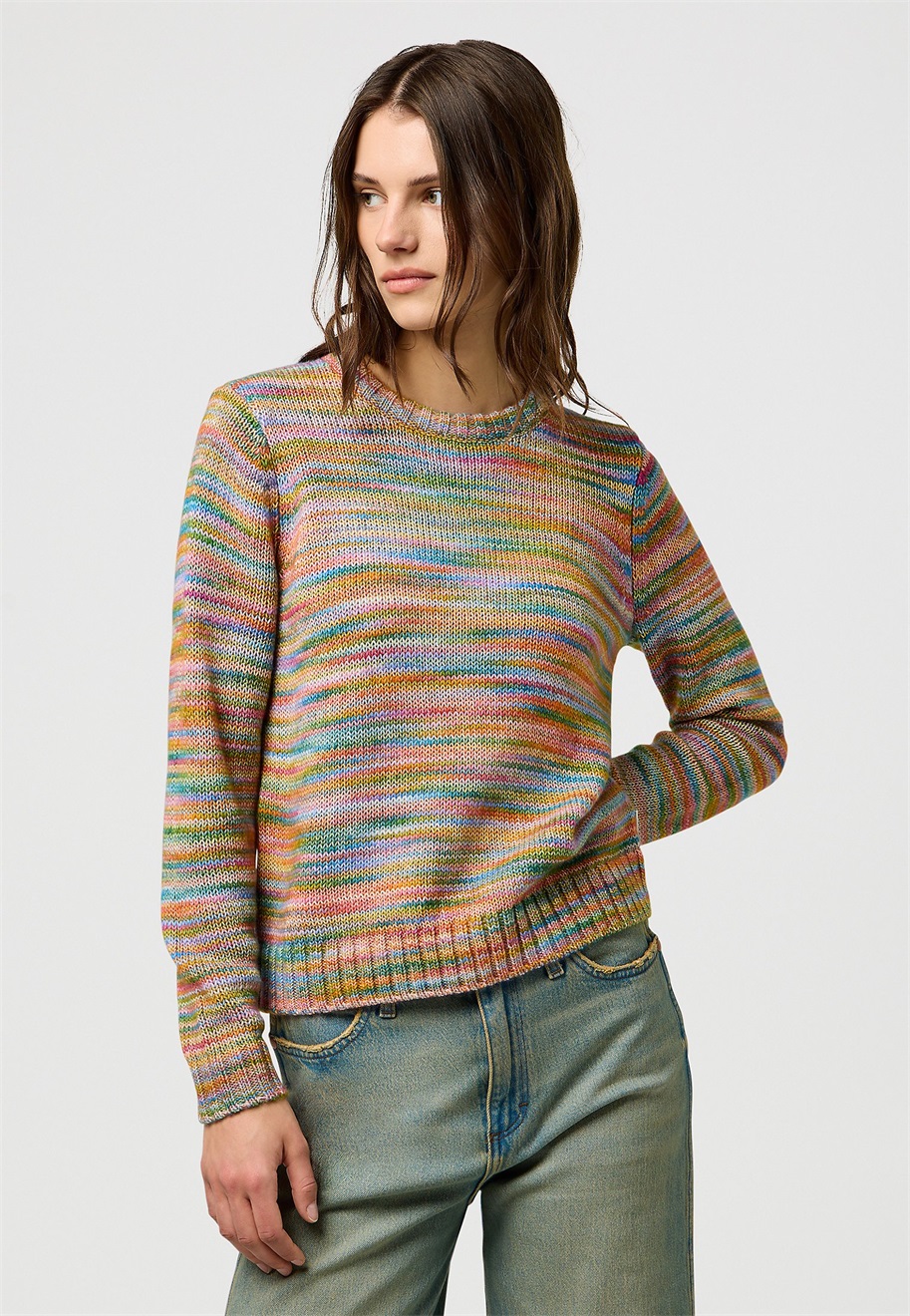 Wrangler STRIPED - Strickpullover - rainbow/mehrfarbig