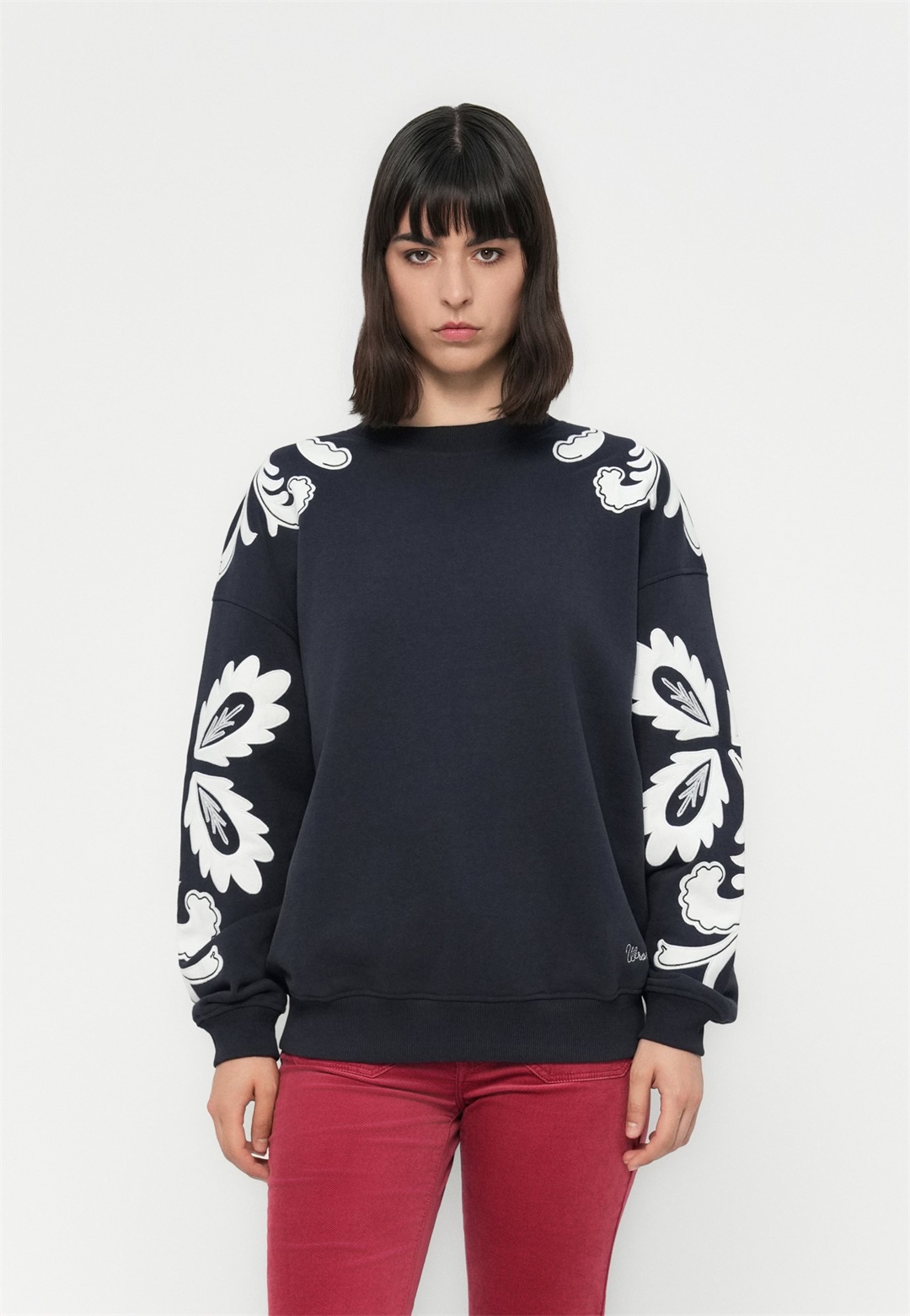 Wrangler APPLIQUE - Sweatshirt - dark navy/dunkelblau