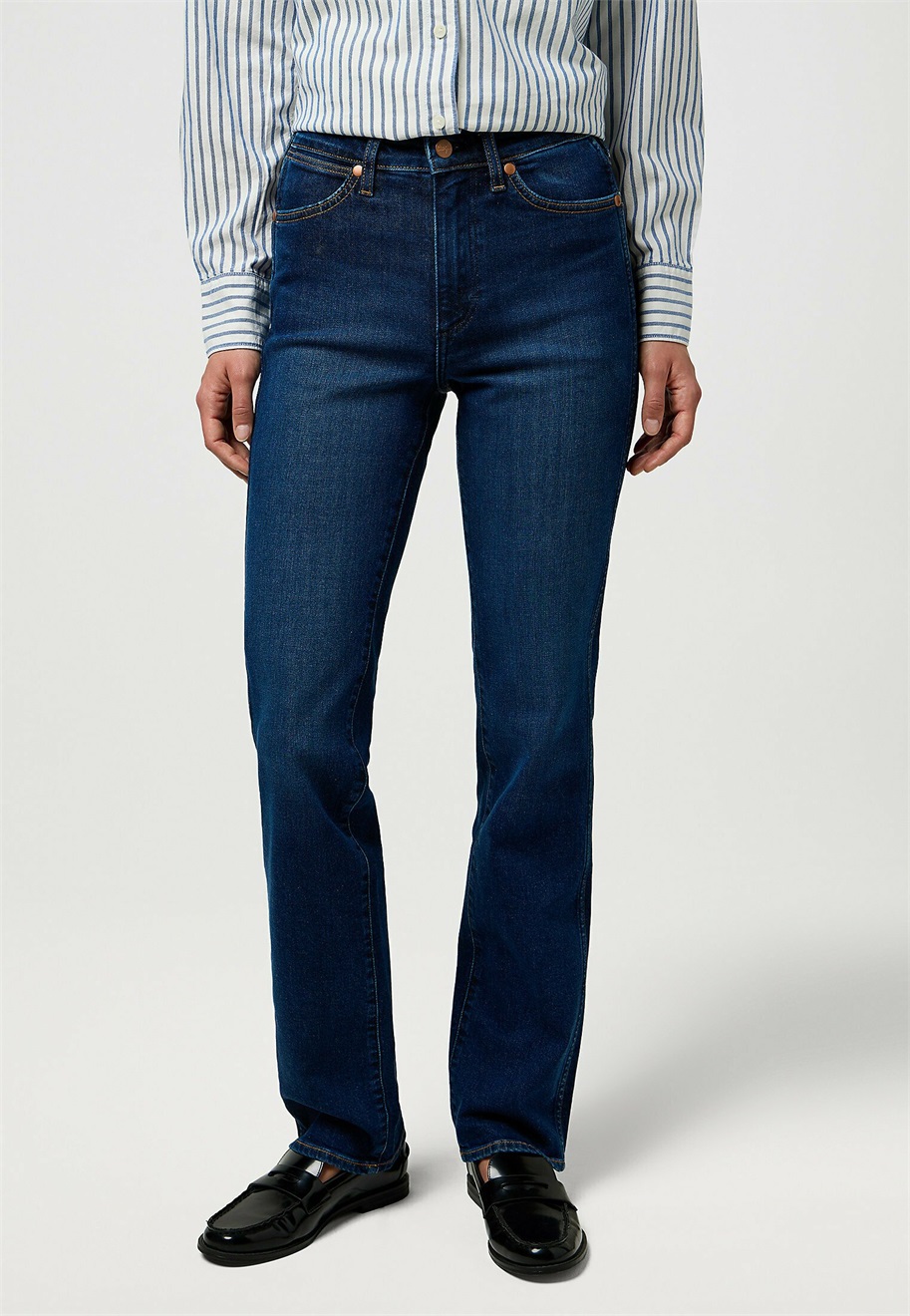 Wrangler STRAIGHT - Jeans Relaxed Fit - posh parade/dark-blue denim