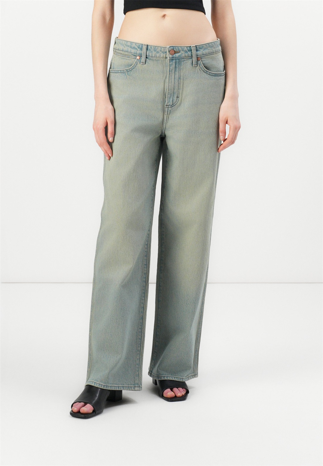 Wrangler LOOSE STRAIGHT - Loose Jeans - silver lake/silberfarben