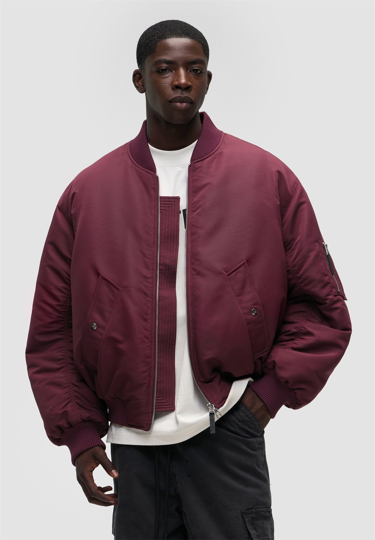 WRSTBHVR Bomberjacke - fig/bordeaux