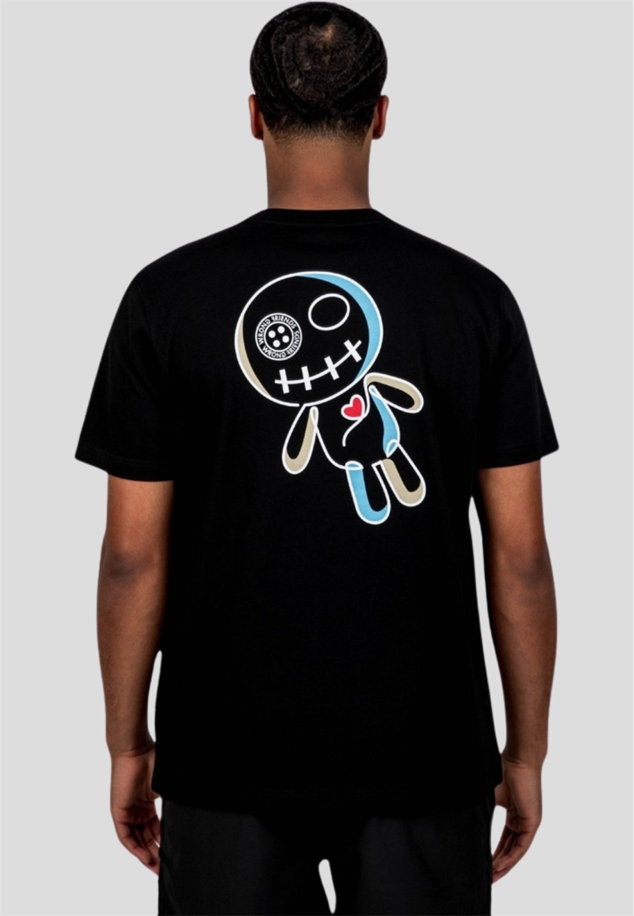 Wrong Friends T-Shirt print - black/schwarz