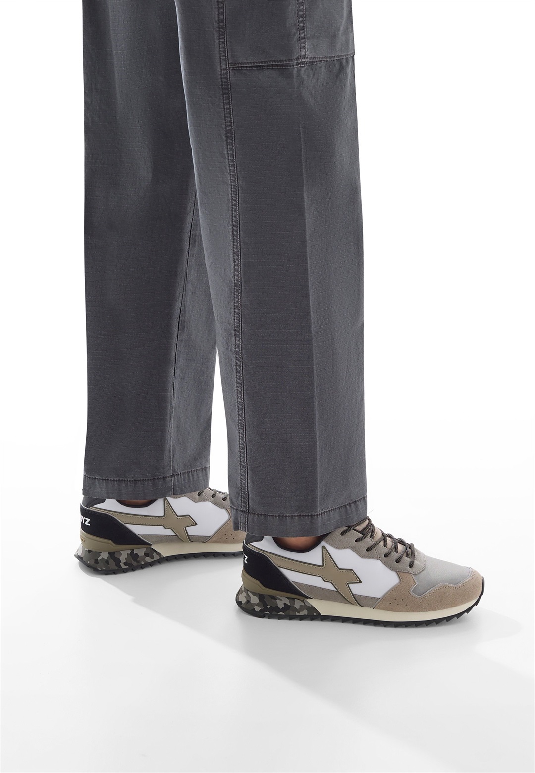 W6YZ JET-SNEAKER CON ULTRALEGGERO - Sneaker low - weiß/grau/weiß