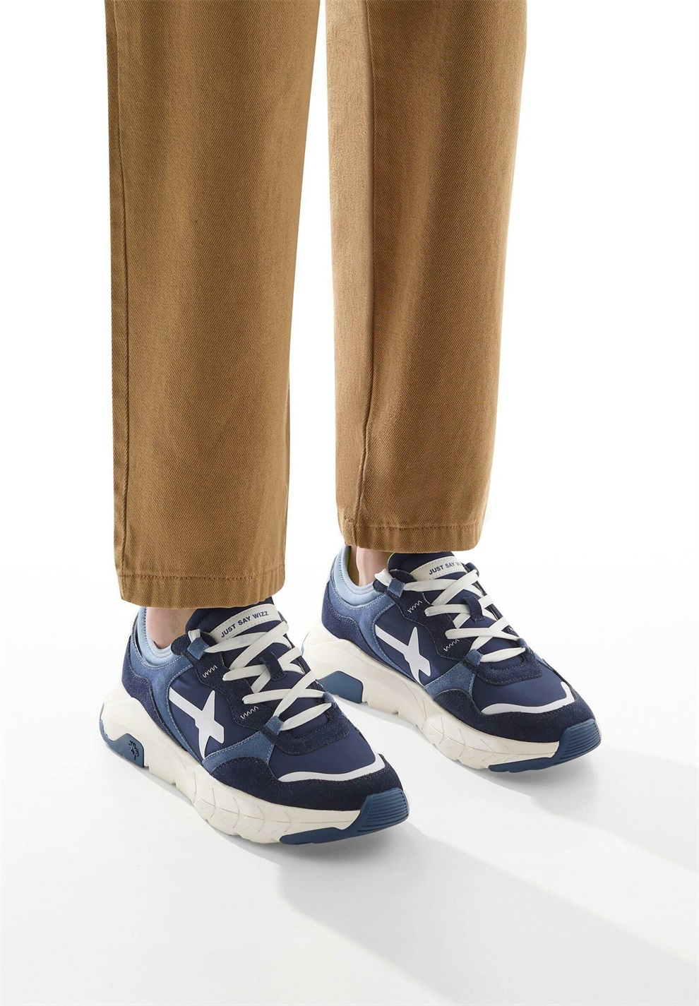 W6YZ ZAPATILLAS - Sneaker low - weiß blau/weiß