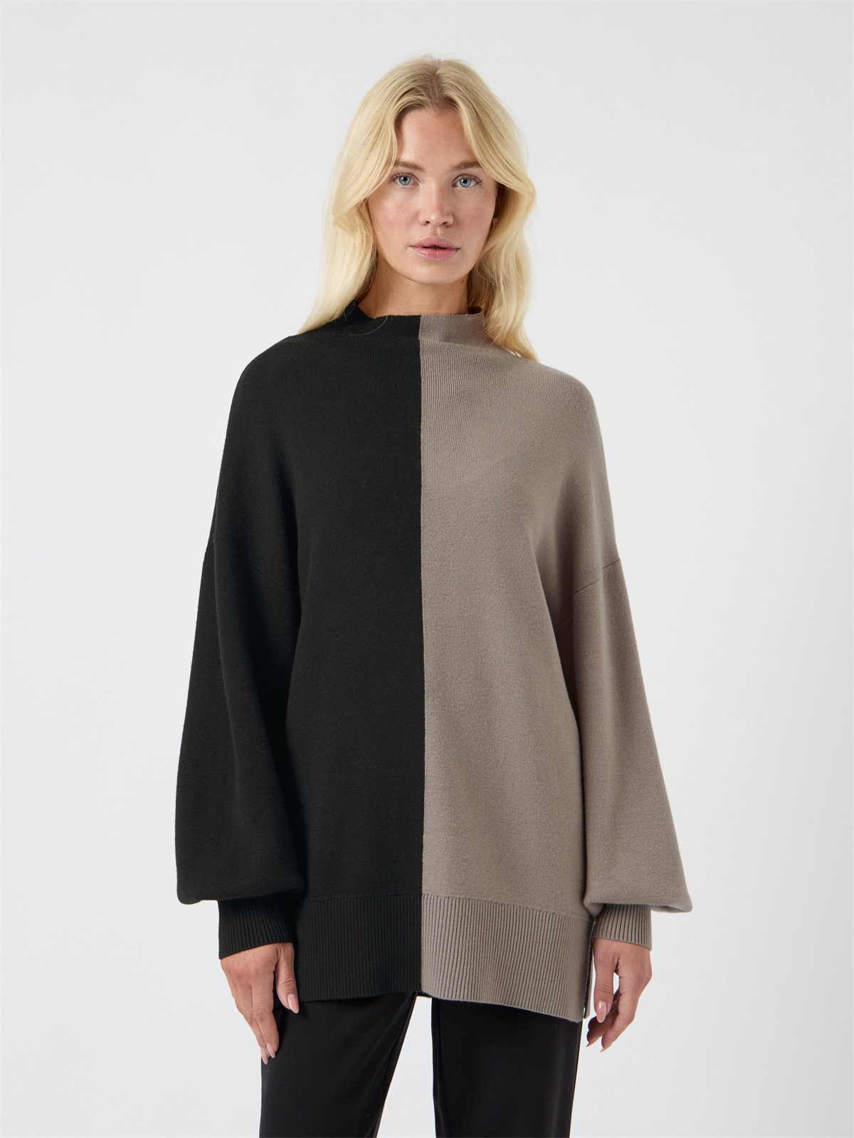 YAS YASMAYA PULLOVER - Strickpullover - black/schwarz