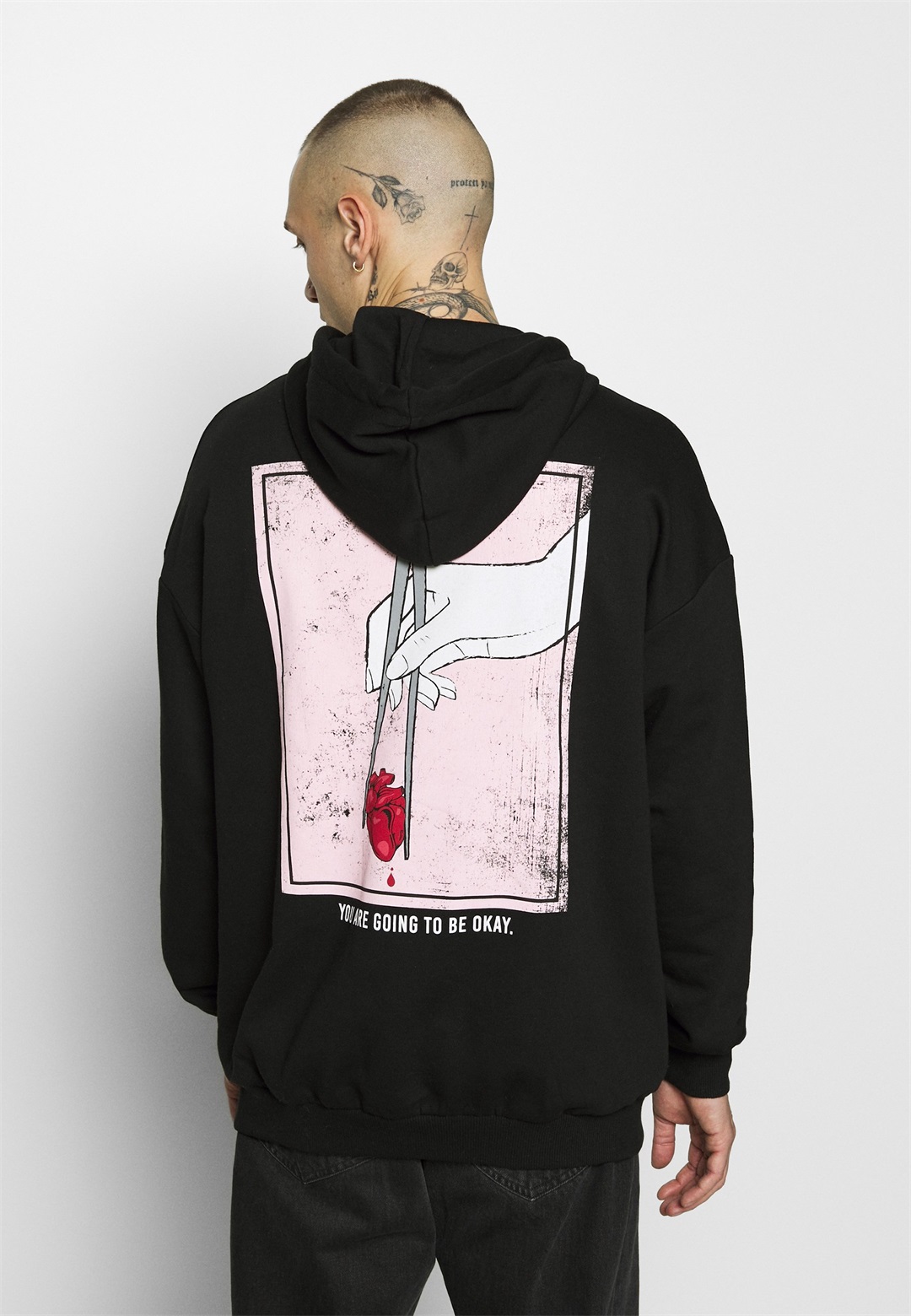 YOURTURN Kapuzenpullover - black/schwarz