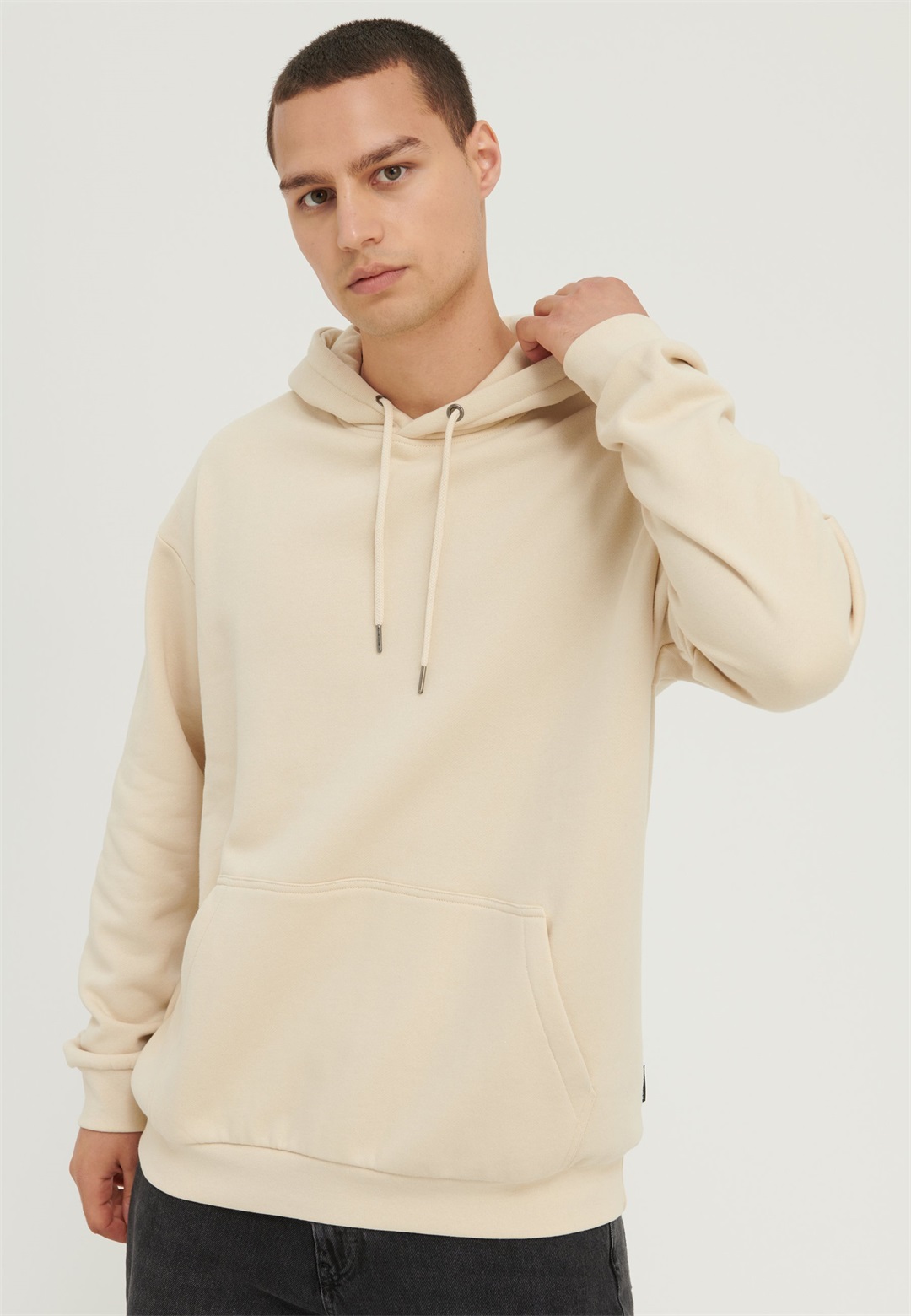 YOURTURN UNISEX - Kapuzenpullover - beige