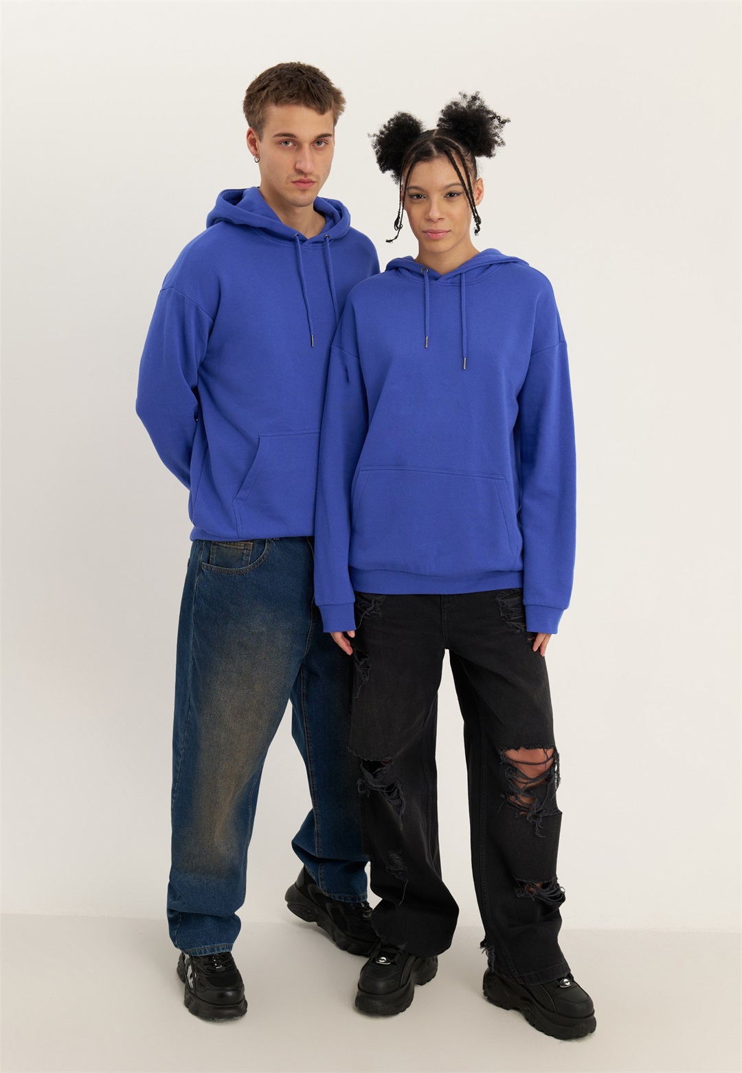 YOURTURN UNISEX - Kapuzenpullover - blue/blau