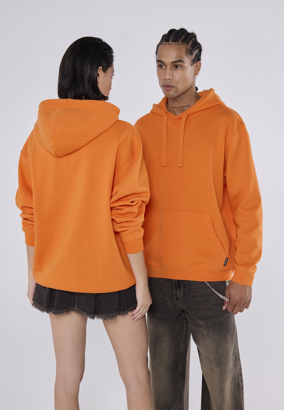 YOURTURN UNISEX - Kapuzenpullover - orange