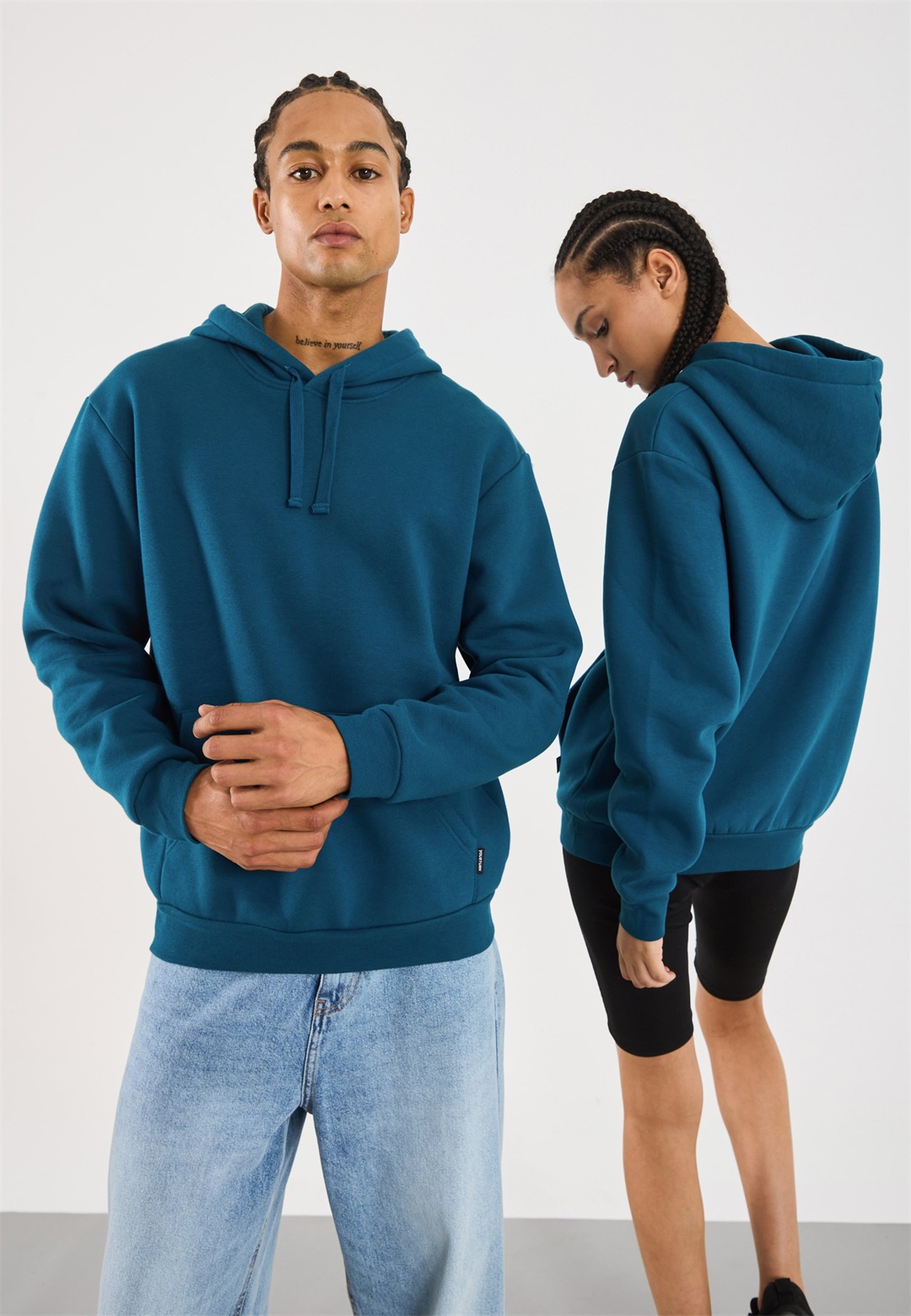 YOURTURN UNISEX - Kapuzenpullover - teal/petrol