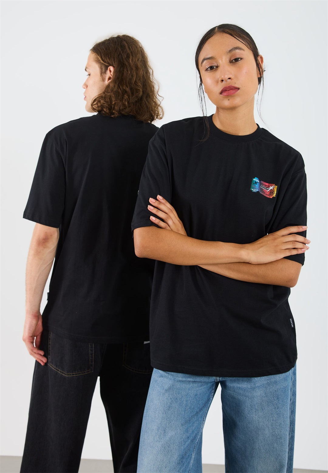 YOURTURN UNISEX - T-Shirt print - black/schwarz