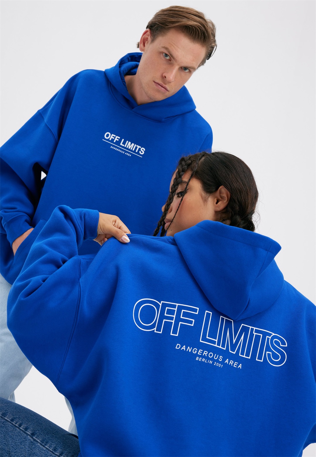 YOURTURN UNISEX - Kapuzenpullover - blue/blau