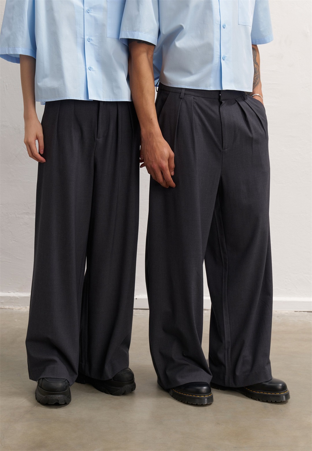 YOURTURN UNISEX - Stoffhose - grey/grau