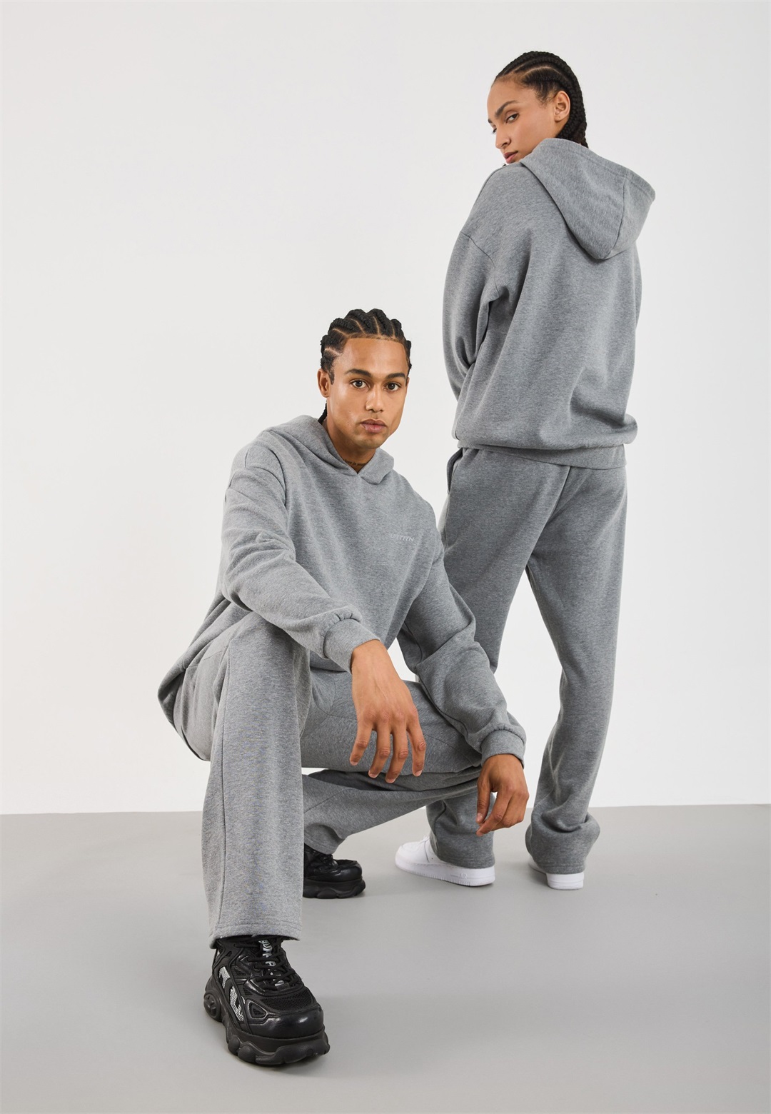 YOURTURN UNISEX - Trainingsanzug - gray/grau-meliert