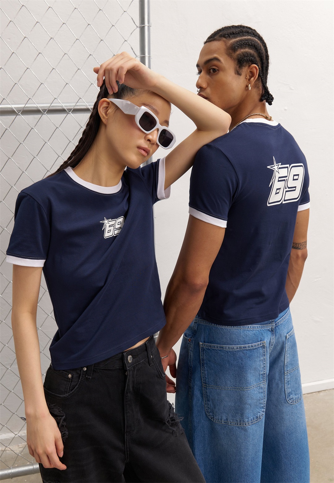 YOURTURN UNISEX - T-Shirt print - dark blue/dunkelblau