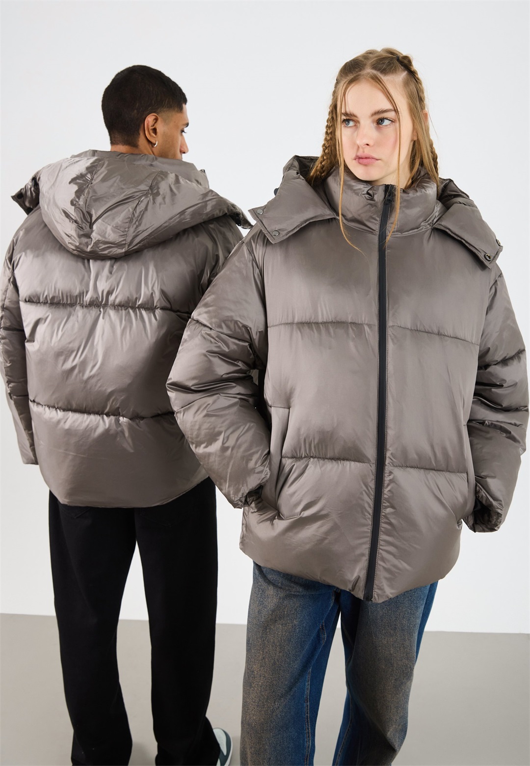 YOURTURN UNISEX - Winterjacke - taupe