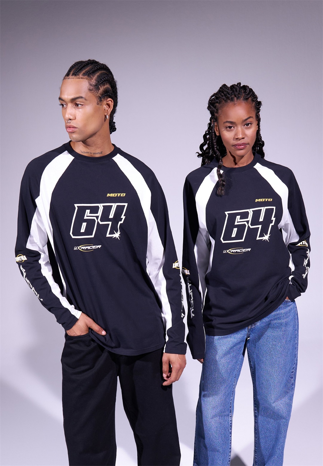 YOURTURN UNISEX - Langarmshirt - black/schwarz