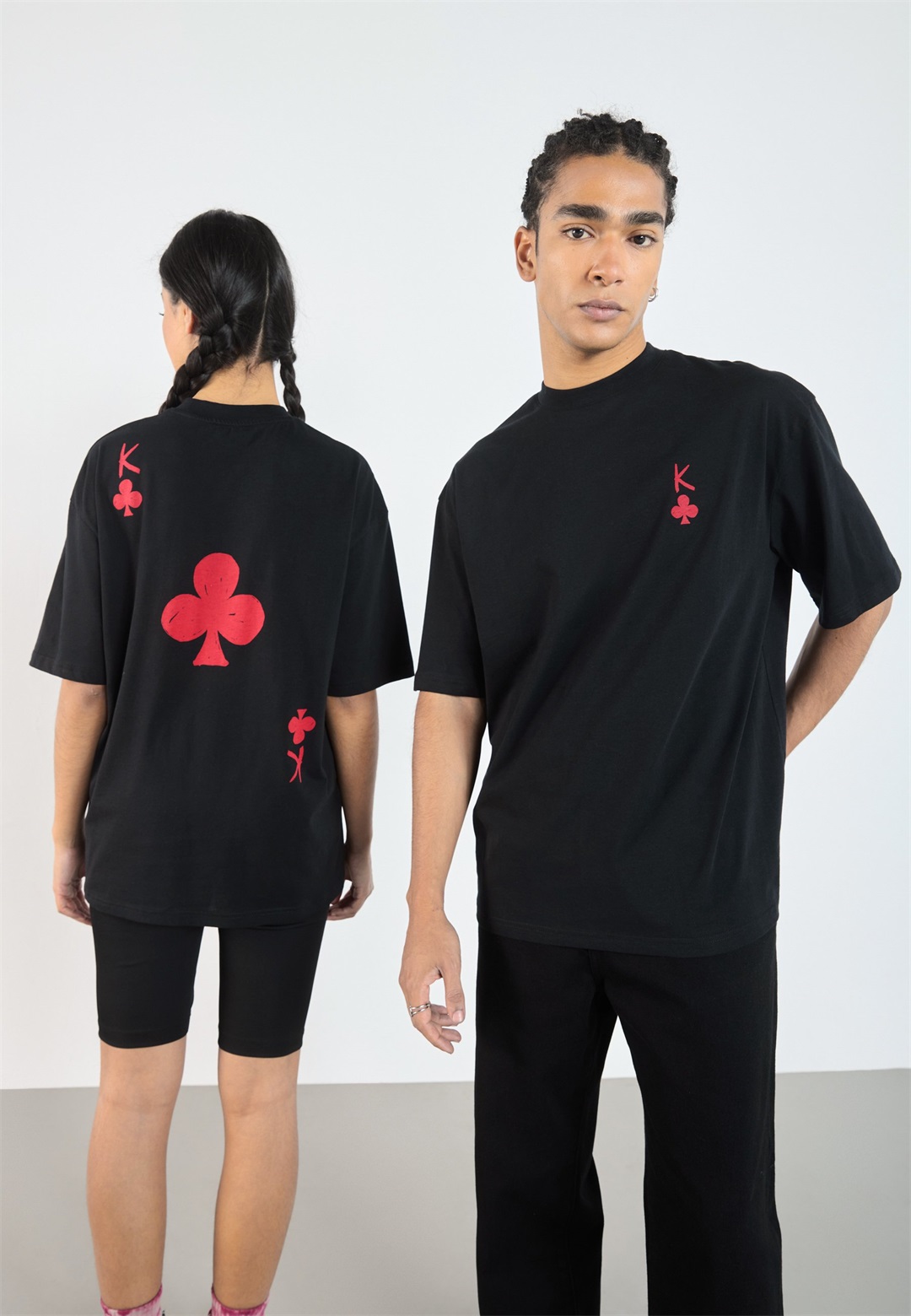 YOURTURN UNISEX - T-Shirt print - true black/schwarz