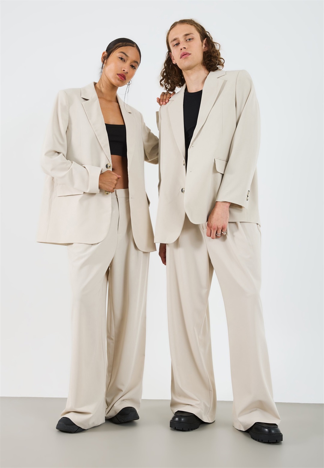 YOURTURN UNISEX - Blazer - stone/beige