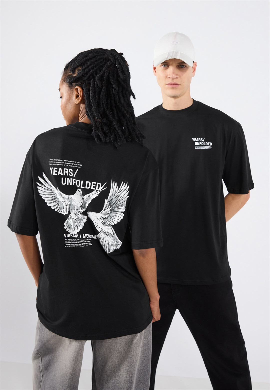 YOURTURN UNISEX - T-Shirt print - true black/schwarz