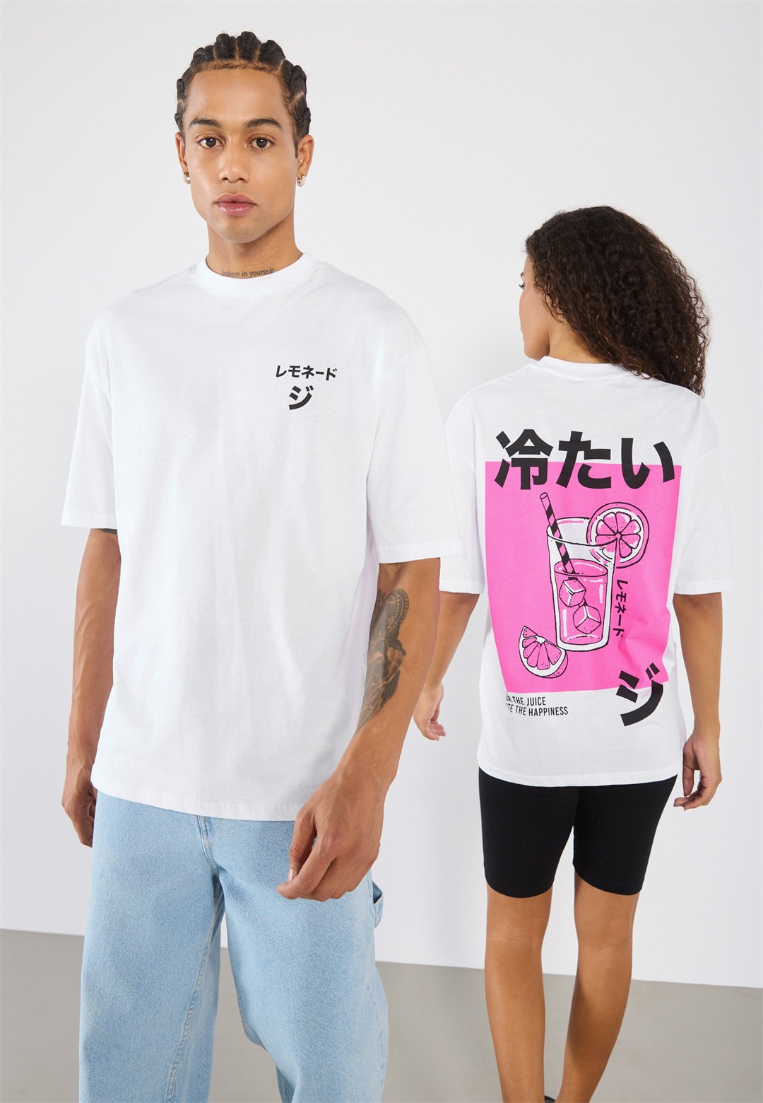 YOURTURN UNISEX - T-Shirt print - bright white/weiß