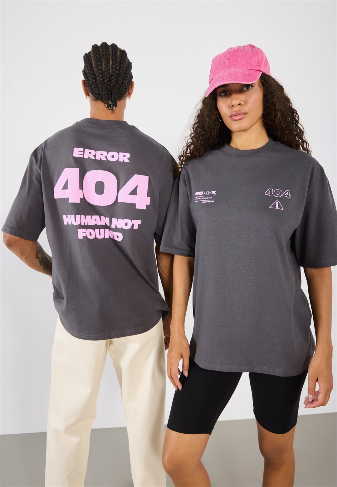 YOURTURN UNISEX - T-Shirt print - asphalt/dunkelgrau