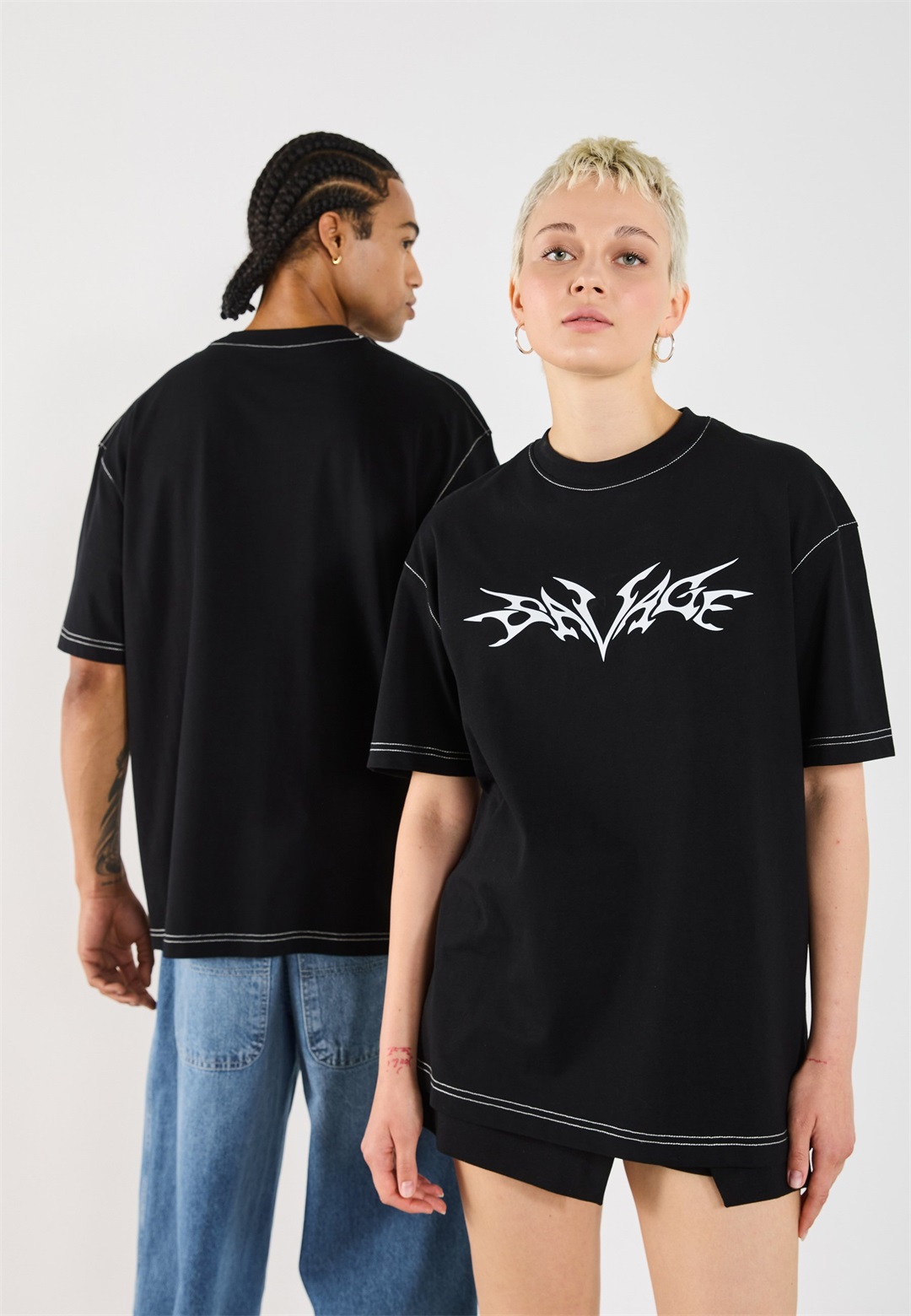 YOURTURN UNISEX - T-Shirt print - black/schwarz