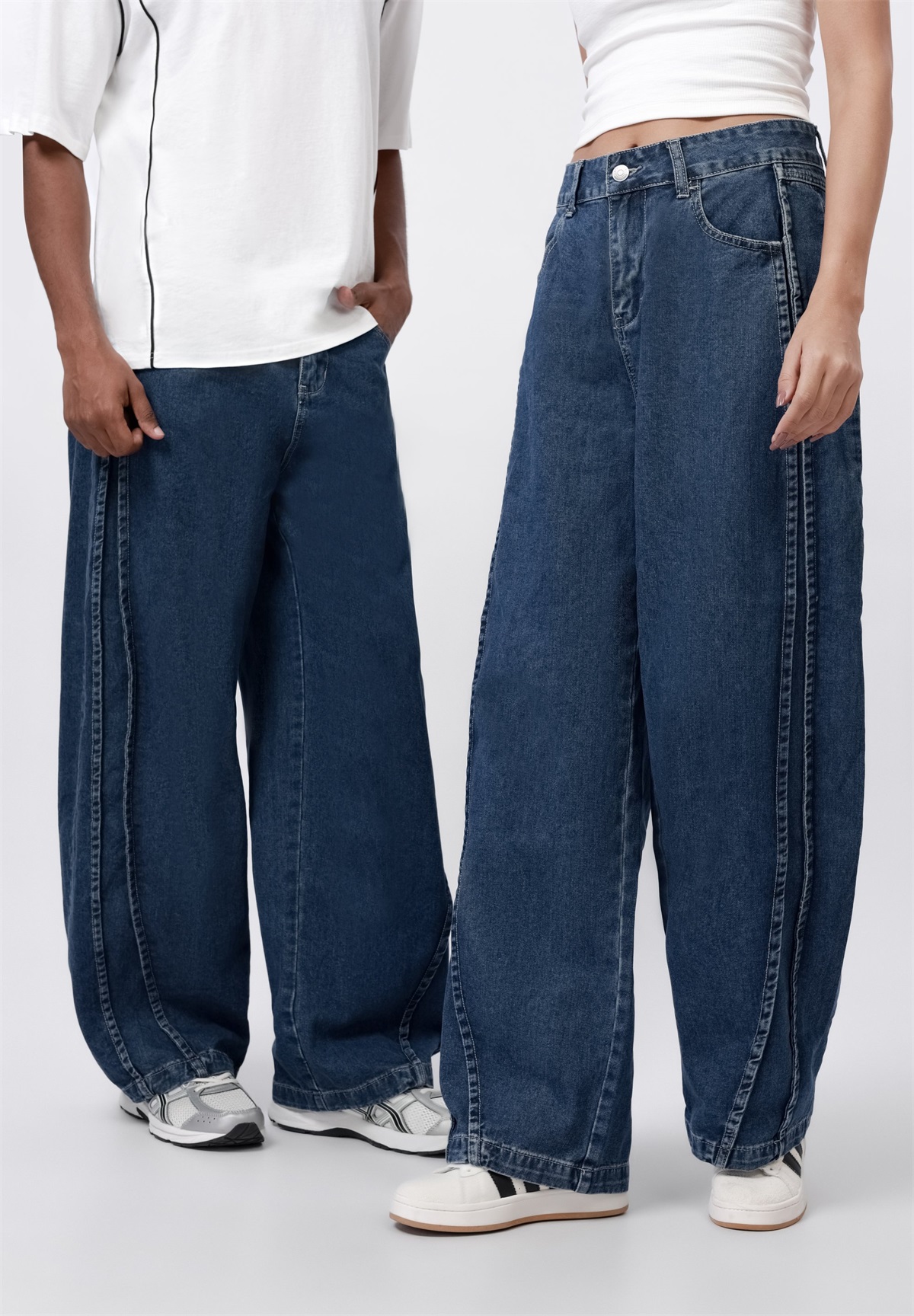 YOURTURN UNISEX - Jeans Relaxed Fit - blue wash/blue denim