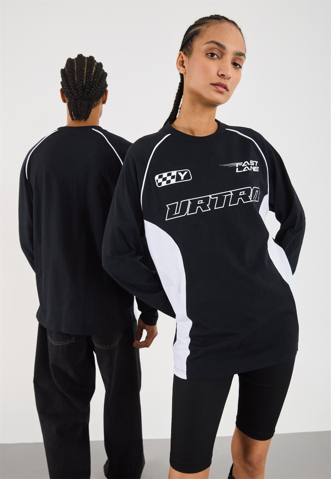 YOURTURN UNISEX - Langarmshirt - Black/schwarz