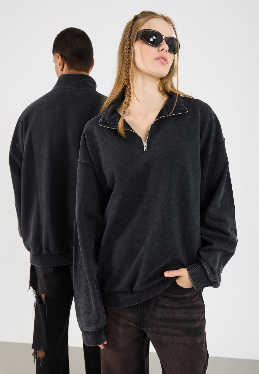 YOURTURN Sweatshirt - 103 - dark grey/dunkelgrau