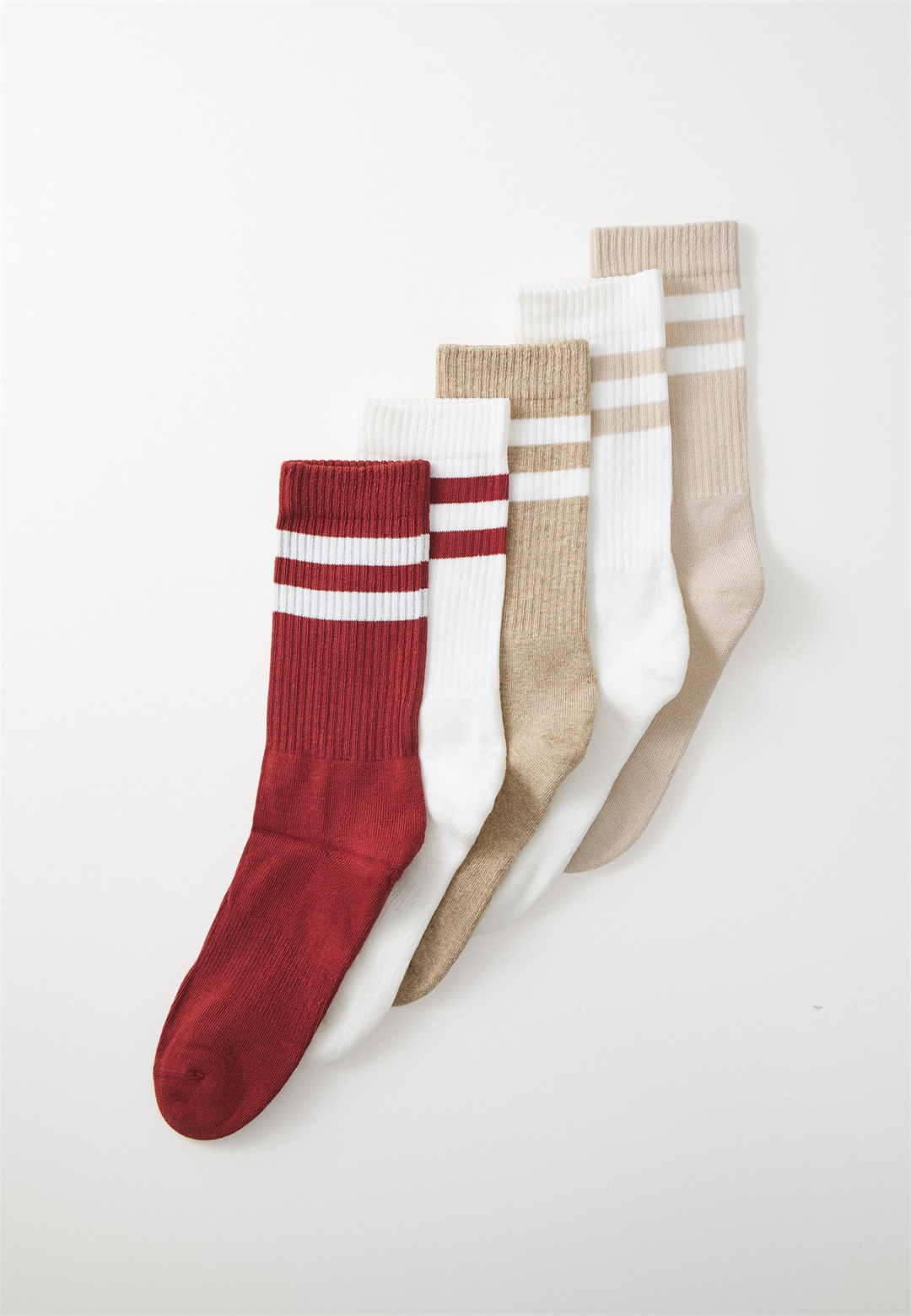 YOURTURN UNISEX 5 PACK - Socken - beige/light brown/beige