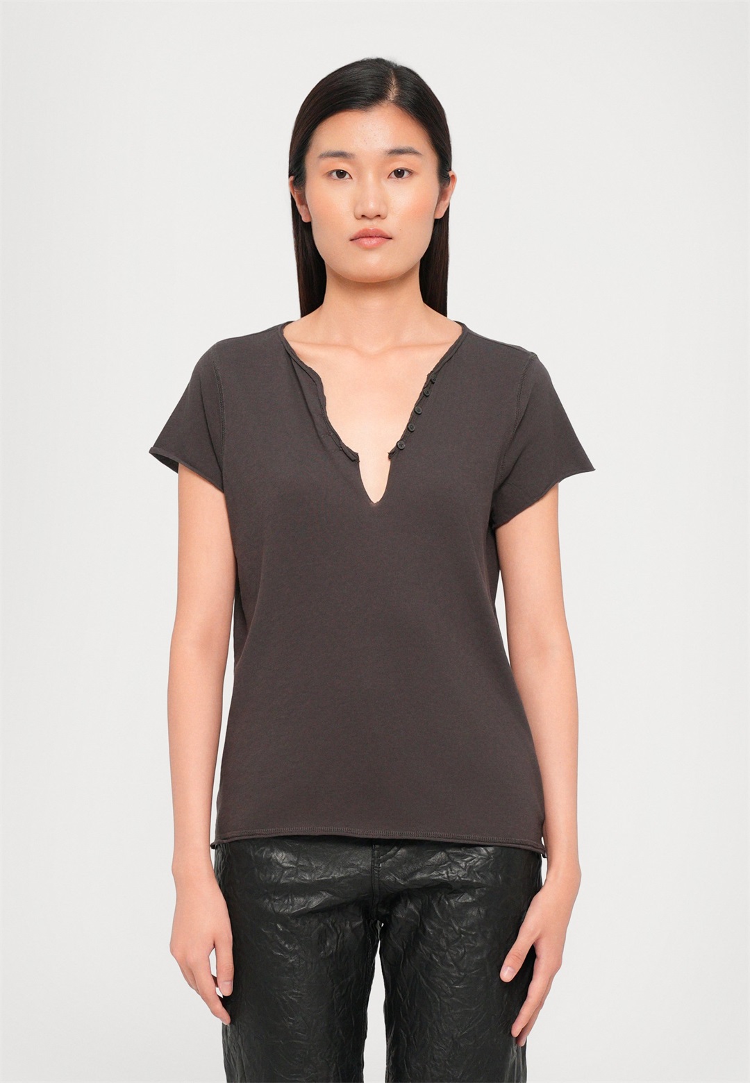Zadig & Voltaire TUNI WINGS - T-Shirt basic - dark chocolate/dunkelbraun