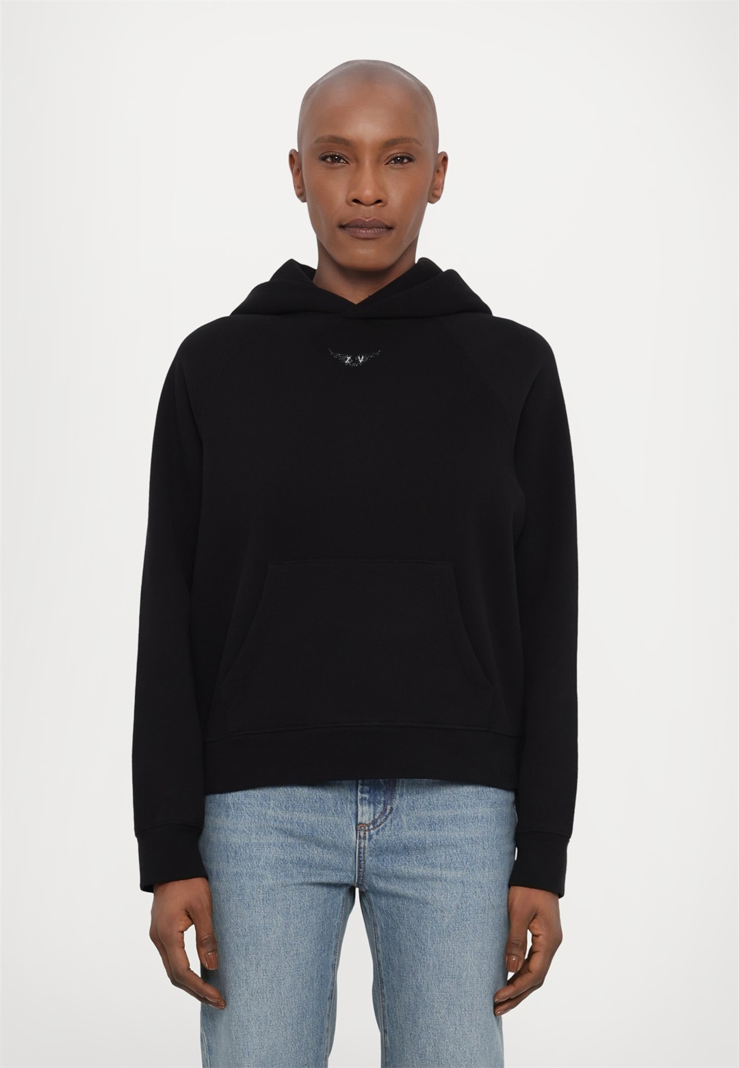 Zadig & Voltaire GEORGY WINGS STRASS - Kapuzenpullover - noir/schwarz