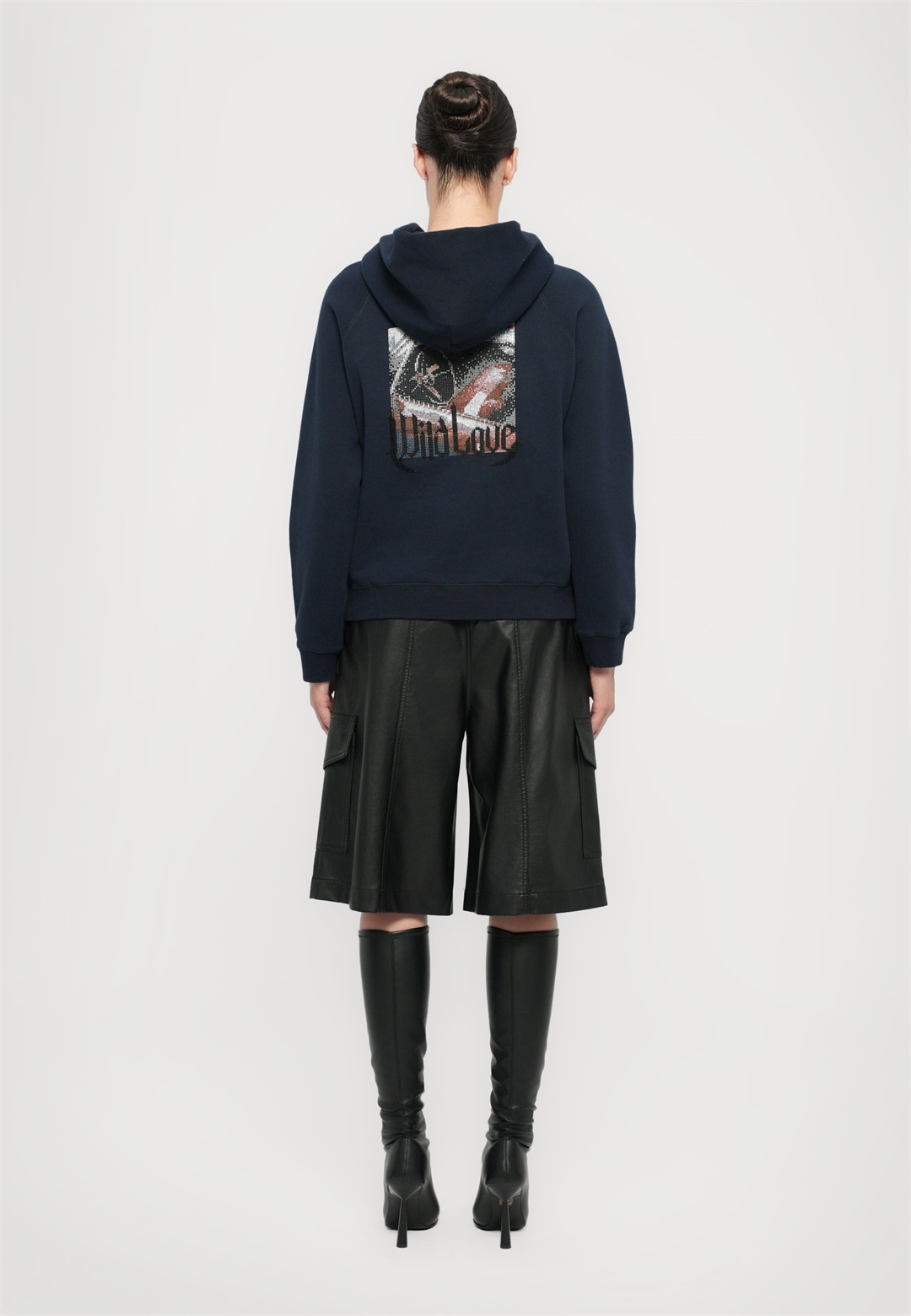 Zadig & Voltaire GEORGY PHOTO RIDE STRASS - Sweatshirt - encre/dunkelblau