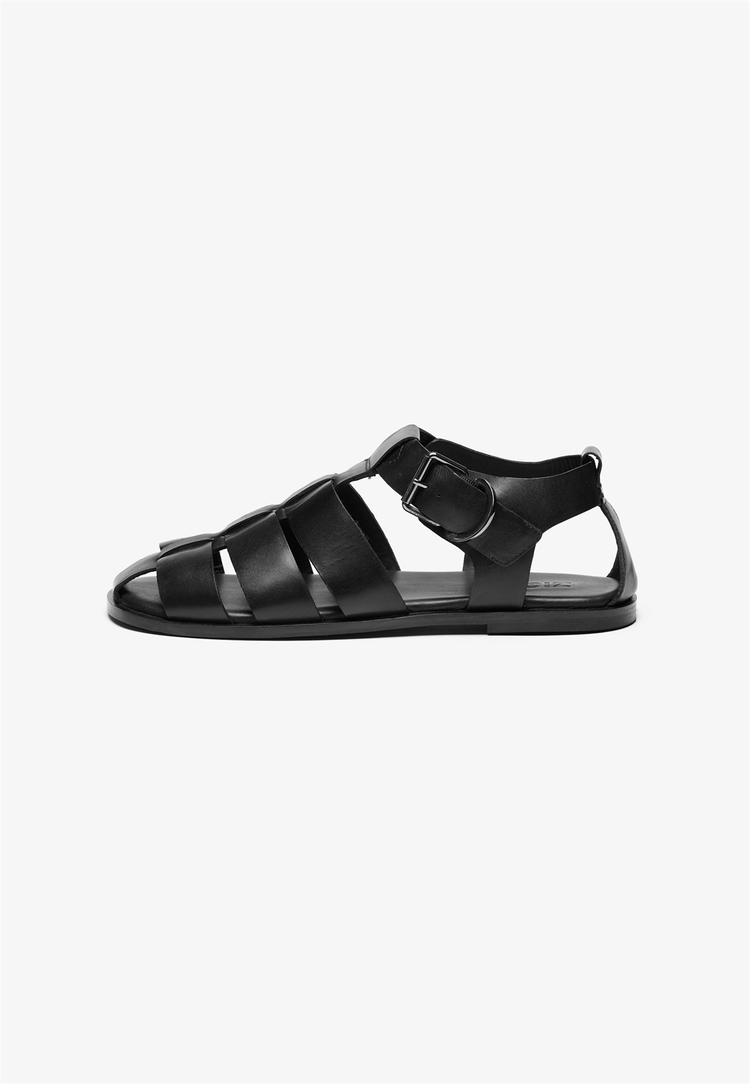 Zign LEATHER - Riemensandalette - black/schwarz