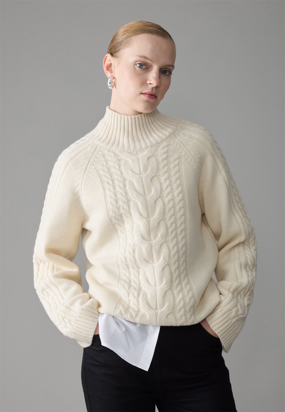 Zign Studio Strickpullover - egret/offwhite